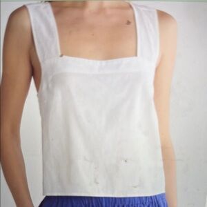 White Sleeveless Top